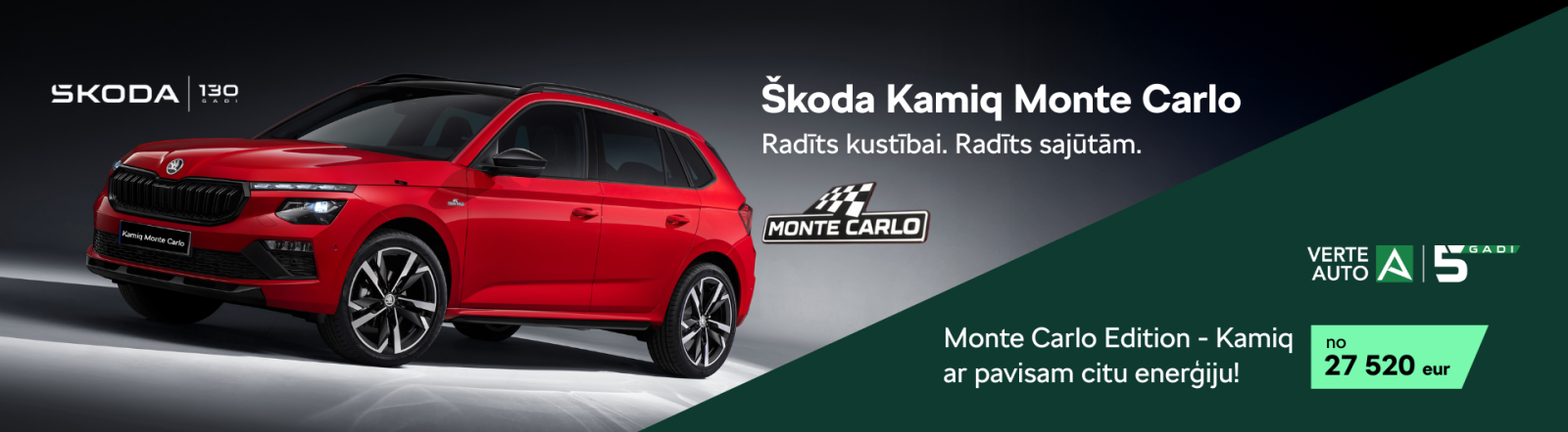 Škoda Kamiq Monte Carlo Verte Auto