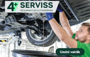 Serviss 4+: drošība un uzticamība Tavam auto, kas vecāks par 4 gadiem, turklāt – par ļoti izdevīgām cenām!
