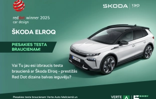 Jaunā Škoda Elroq saņem prestižo Red Dot balvu vienā no pasaulē nozīmīgākajiem dizaina konkursiem